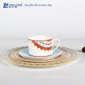 Pretty Looking New Pattern Fine Bone China Modern Design Geschirr Set, Englisch China Geschirr